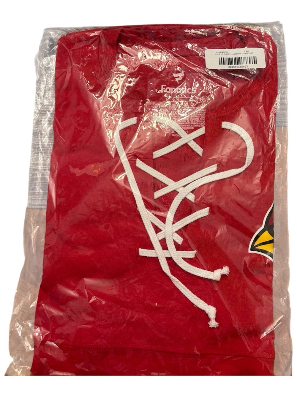 Arizona Cardinals Fanatics Women's Spirit Jersey Lace-Up V-Neck Long Sleeve Tee - Picture 2 of 3